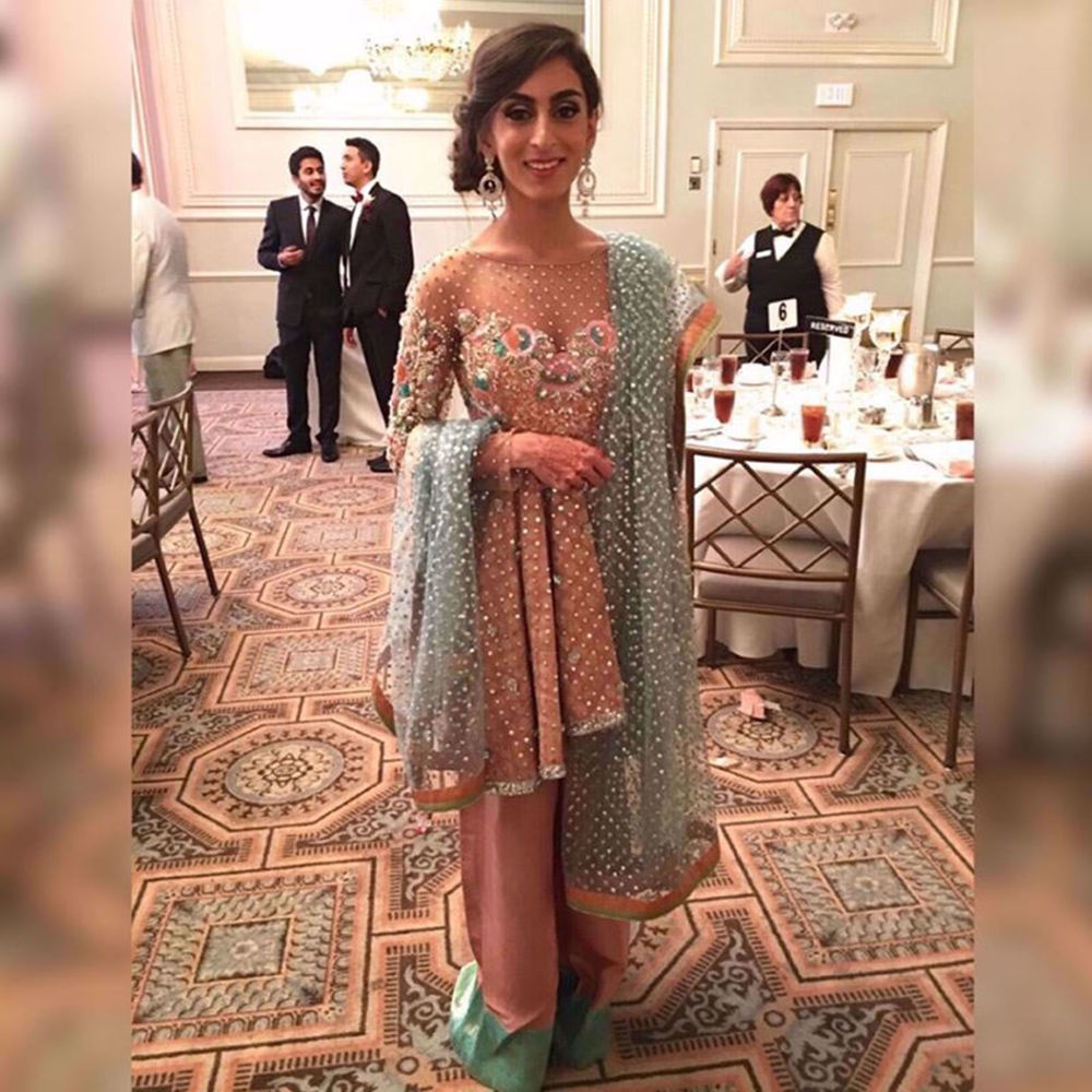 Picture of NOOR ISMAIL IN A CUSTOM OUTFIT BY NOMI ANSARI