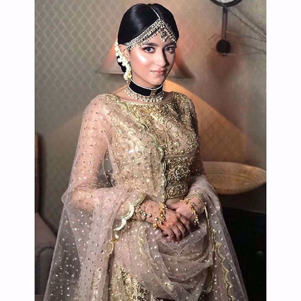 Picture of Sanah Hussain looks absolutely stunning in this beautiful creation by Nomi Ansari