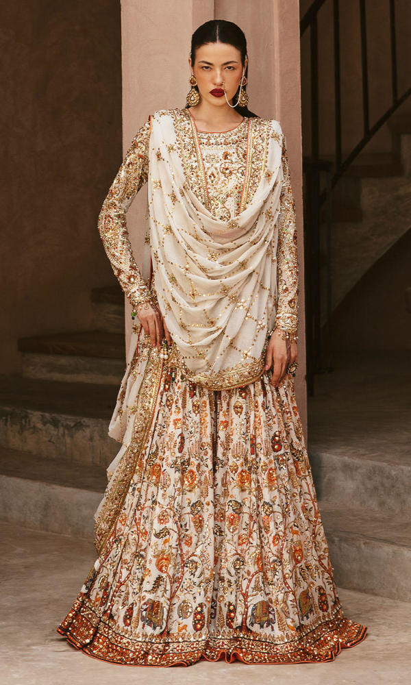 Pakistani Wedding Dresses, Indian dress, White Chiffon Collection 2020  Latest Style Salwar Kameez Made to Order